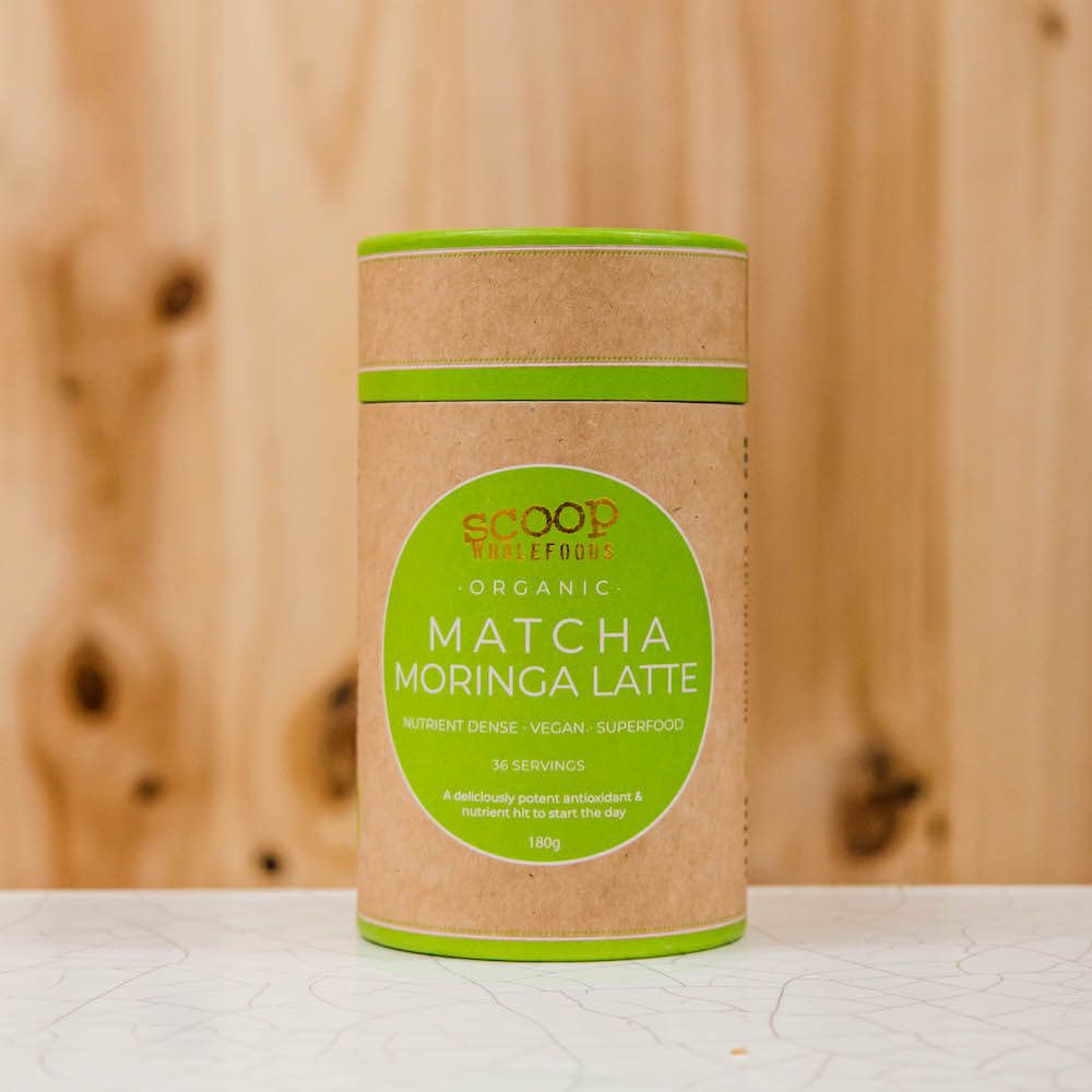 matcha moringa latte