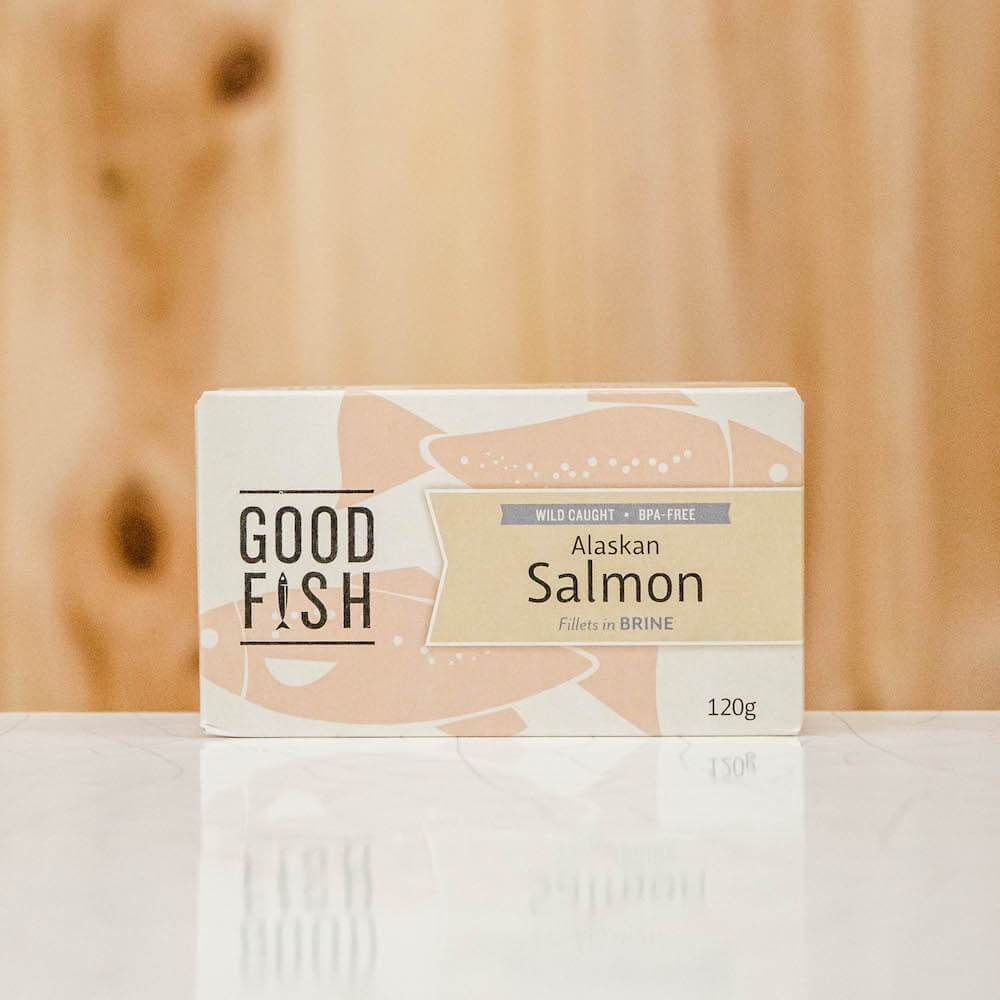 salmon in brine can 120g