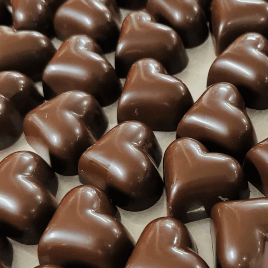 peanut butter caramel truffle heart
