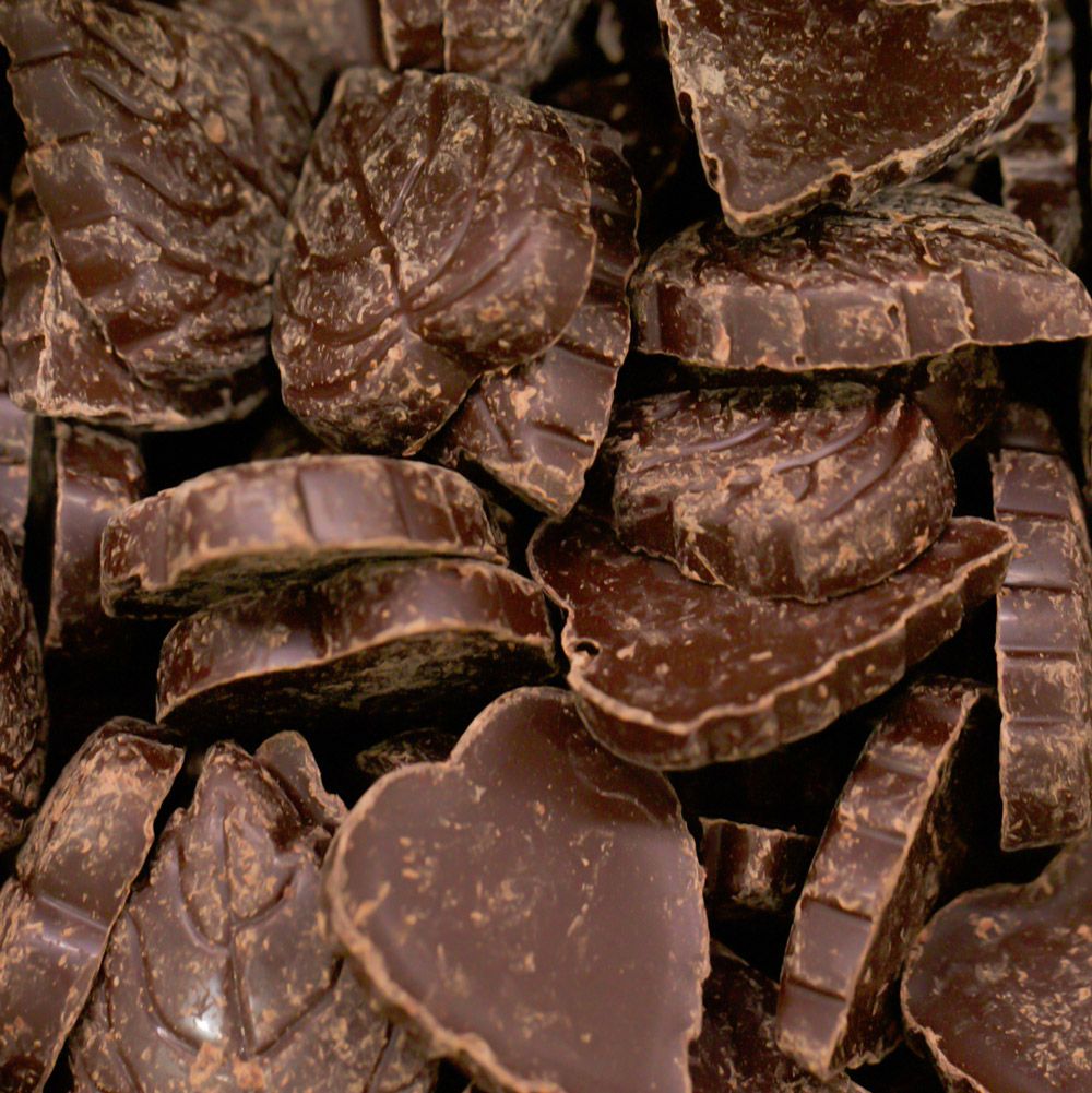 100% organic dark chocolate leaves - 645