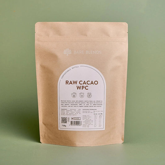 bare blends - raw cacao WPC