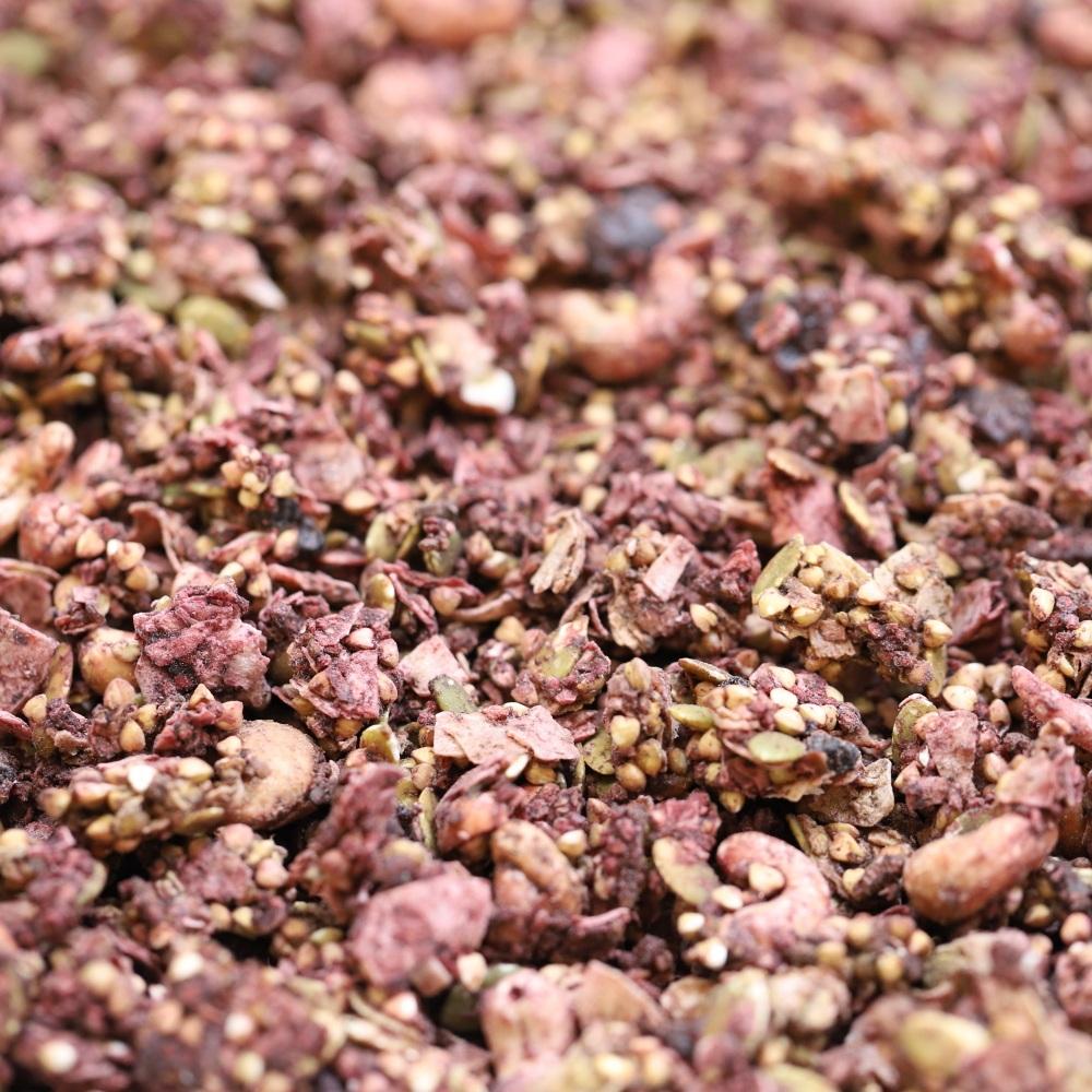 organic hibiscus & blueberry granola - 499