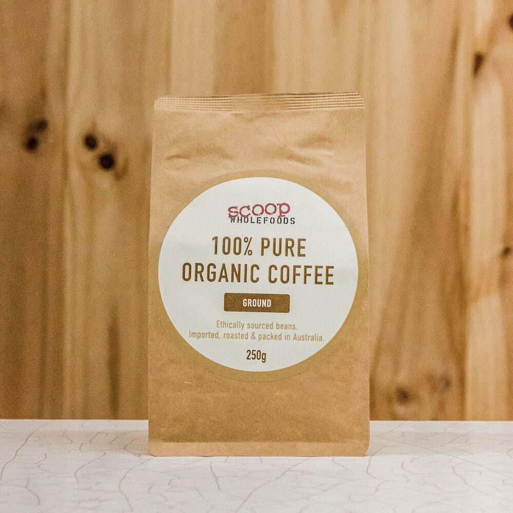 scoop organic coffee ground 250g